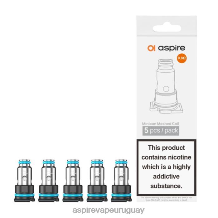 Aspire Minican bobina mallada 0.8o/5uds R4P2D205 - Aspire Vape Sale